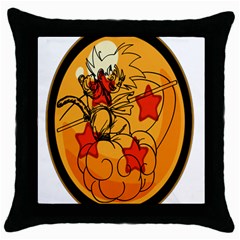 The Search Continues Black Throw Pillow Case