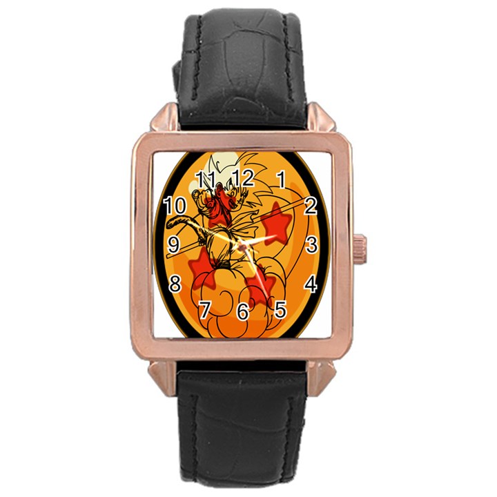 The Search Continues Rose Gold Leather Watch 