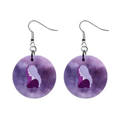 Profile Of Pain Mini Button Earrings by FunWithFibro