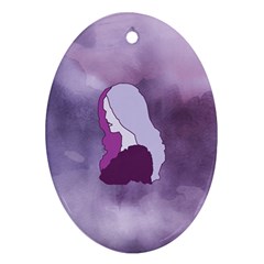 Profile Of Pain Oval Ornament (two Sides) by FunWithFibro