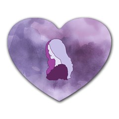 Profile Of Pain Mouse Pad (heart) by FunWithFibro