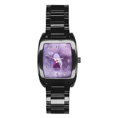 Profile Of Pain Stainless Steel Barrel Watch by FunWithFibro