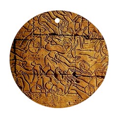 Ancient Egypt Mural 12aug 2014 Round Ornament