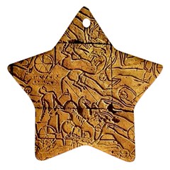 Ancient Egypt Mural 12aug 2014 Star Ornament