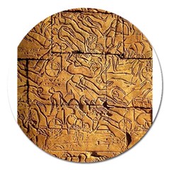 Ancient Egypt Mural 12aug 2014 Magnet 5  (round)