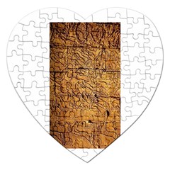 Ancient Egypt Mural 12aug 2014 Jigsaw Puzzle (Heart)