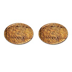 Ancient Egypt Mural 12aug 2014 Cufflinks (oval)