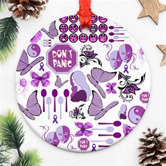 Fms Mash Up Round Ornament