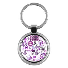 Fms Mash Up Key Chain (round) by FunWithFibro