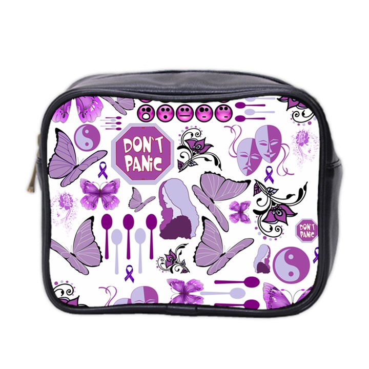 Fms Mash Up Mini Travel Toiletry Bag (Two Sides)