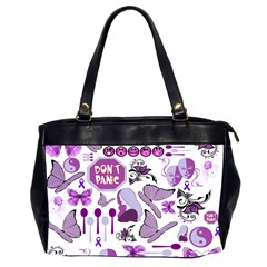 Fms Mash Up Oversize Office Handbag (two Sides) by FunWithFibro