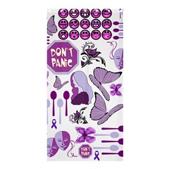 Fms Mash-up Shower Curtain 36  X 72  (stall) by FunWithFibro