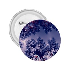 Pink And Blue Morning Frost Fractal 2 25  Button by Artist4God