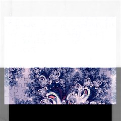 Pink And Blue Morning Frost Fractal Jigsaw Puzzle (rectangle) by Artist4God