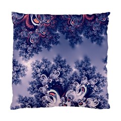 Pink And Blue Morning Frost Fractal Cushion Case (single Sided)  by Artist4God