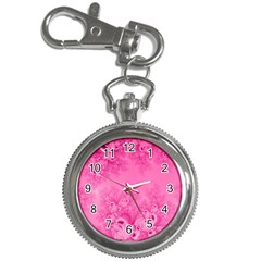 Soft Pink Frost Of Morning Fractal Key Chain Watch by Artist4God