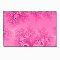 Soft Pink Frost Of Morning Fractal Postcards 5  X 7  (10 Pack) by Artist4God