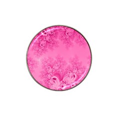 Soft Pink Frost Of Morning Fractal Golf Ball Marker (for Hat Clip) by Artist4God