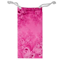 Soft Pink Frost Of Morning Fractal Jewelry Bag