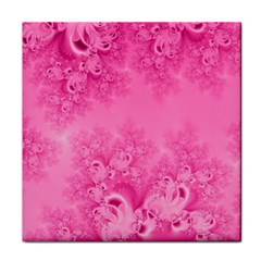 Soft Pink Frost Of Morning Fractal Face Towel