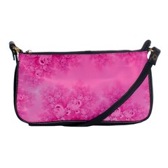 Soft Pink Frost Of Morning Fractal Evening Bag by Artist4God