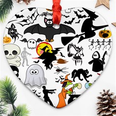 Halloween Mashup Heart Ornament by StuffOrSomething