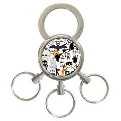 Halloween Mashup 3-ring Key Chain by StuffOrSomething