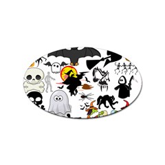 Halloween Mashup Sticker (oval) by StuffOrSomething