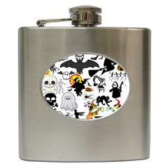 Halloween Mashup Hip Flask