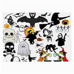 Halloween Mashup Glasses Cloth (large, Two Sided)