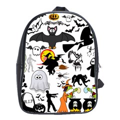 Halloween Mashup School Bag (large)