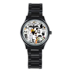 Halloween Mashup Sport Metal Watch (black)