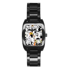 Halloween Mashup Stainless Steel Barrel Watch