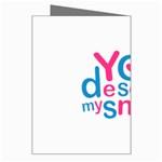 You Deserve My Smile Typographic Design Love Quote Greeting Card Right