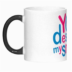 You Deserve My Smile Typographic Design Love Quote Morph Mug by dflcprints