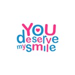 You Deserve My Smile Typographic Design Love Quote Deluxe Canvas 14  x 11  (Framed) 14  x 11  x 1.5  Stretched Canvas