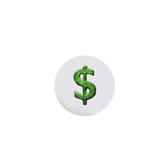 Grunge Style Money Sign Symbol Illustration 1  Mini Button