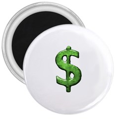 Grunge Style Money Sign Symbol Illustration 3  Button Magnet by dflcprints