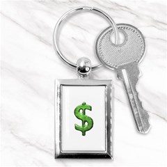 Grunge Style Money Sign Symbol Illustration Key Chain (rectangle) by dflcprints