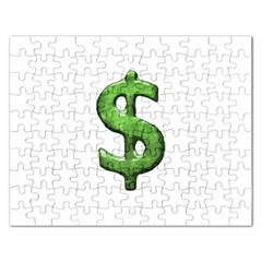 Grunge Style Money Sign Symbol Illustration Jigsaw Puzzle (rectangle) by dflcprints