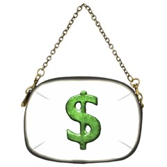 Grunge Style Money Sign Symbol Illustration Chain Purse (one Side)