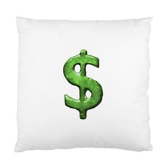 Grunge Style Money Sign Symbol Illustration Cushion Case (single Sided) 