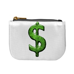 Grunge Style Money Sign Symbol Illustration Coin Change Purse by dflcprints