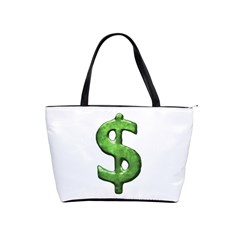 Grunge Style Money Sign Symbol Illustration Large Shoulder Bag