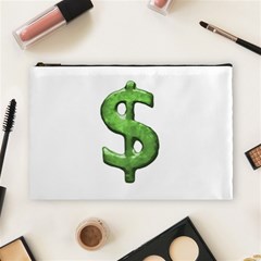 Grunge Style Money Sign Symbol Illustration Cosmetic Bag (large)