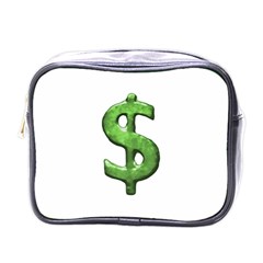 Grunge Style Money Sign Symbol Illustration Mini Travel Toiletry Bag (one Side)