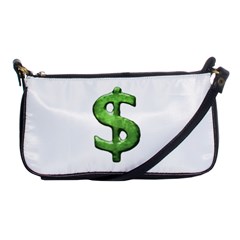 Grunge Style Money Sign Symbol Illustration Evening Bag