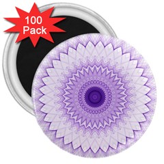 Mandala 3  Button Magnet (100 Pack)