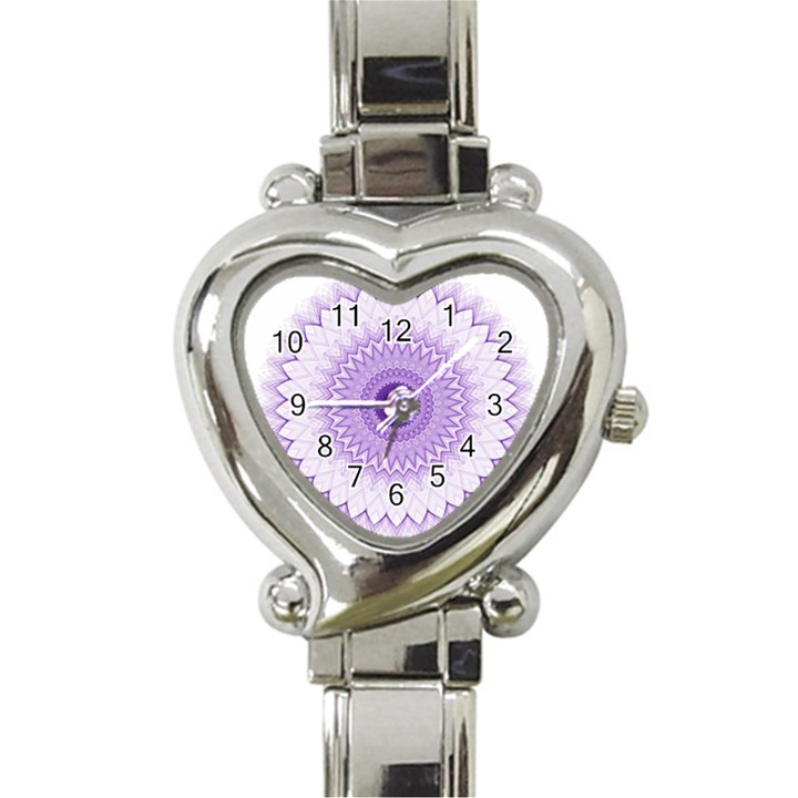 Mandala Heart Italian Charm Watch 