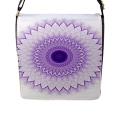 Mandala Flap Closure Messenger Bag (large)